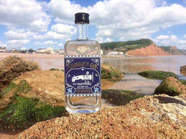 Sidmouth gin bottle - Sea Truffle by the sea