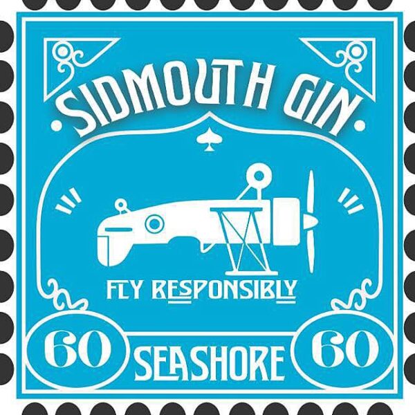Sidmouth Gin and Seashore label