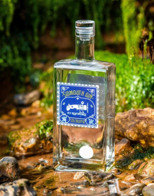 Sidmouth Sea Truffle Gin on the rocks